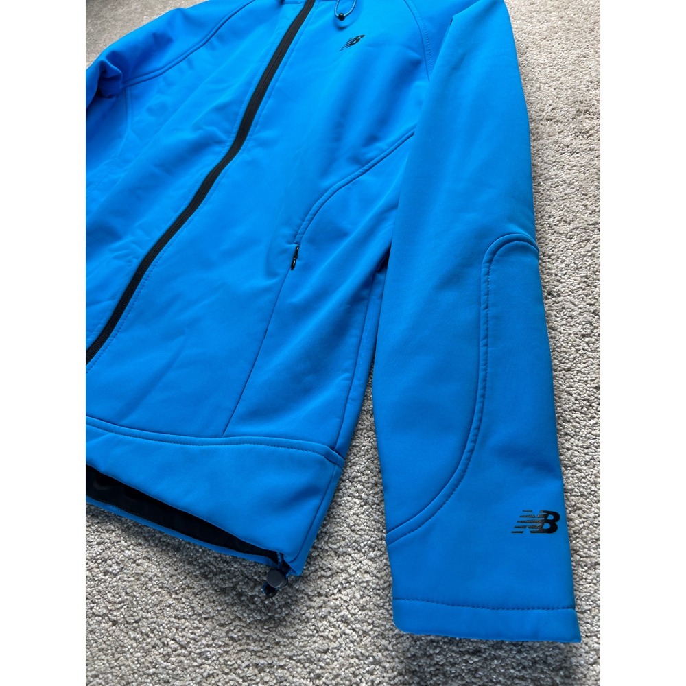 New Balance Women's Blue Softshell Hooded Jacket Fleece‎ Lined Size M - Picture 8 of 15